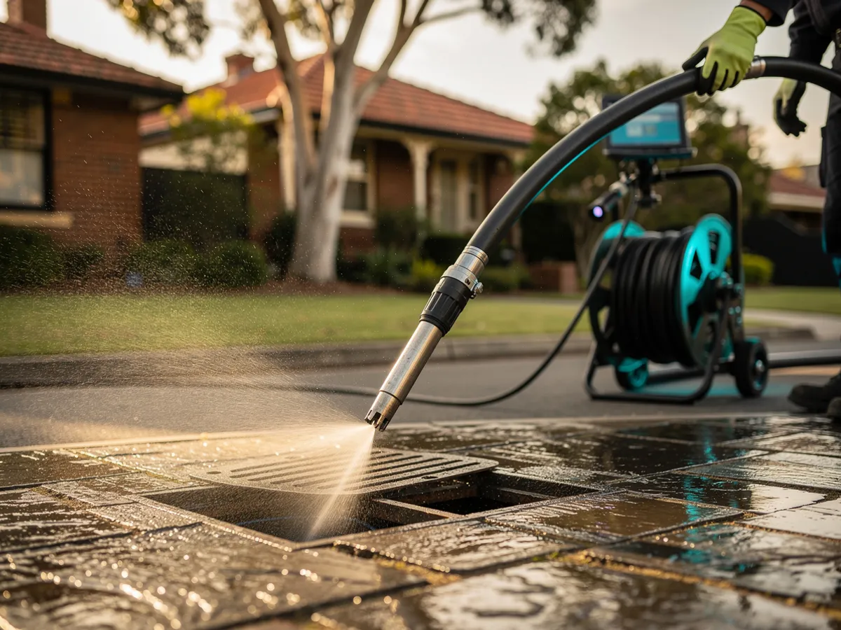 High pressure drain jetting